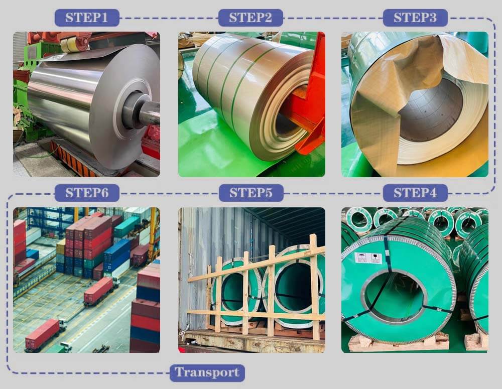 Transport Stainless Steel Coils